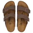 Brown Buckled Leather Sandals, 1, hi-res